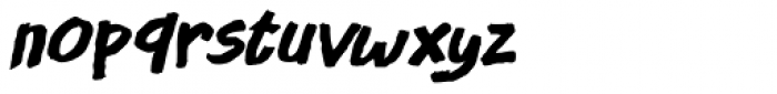 Crowbar Italic Font LOWERCASE