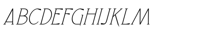 Crowmagius Extra Light Italic Font UPPERCASE