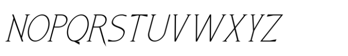 Crowmagius Extra Light Italic Font UPPERCASE