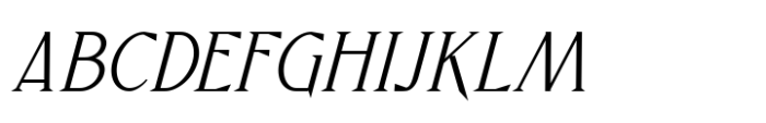 Crowmagius Light Italic Font UPPERCASE