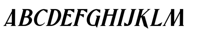 Crowmagius Medium Italic Font UPPERCASE