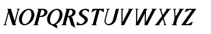 Crowmagius Medium Italic Font UPPERCASE