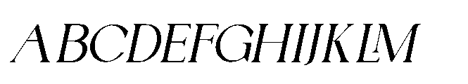 Crown Avenue Oblique Font UPPERCASE
