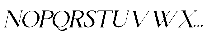 Crown Avenue Oblique Font UPPERCASE