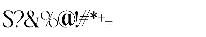 Crown Avenue Regular Font OTHER CHARS