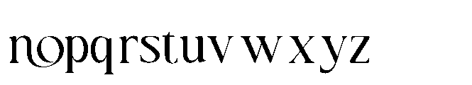 Crown Avenue Regular Font LOWERCASE