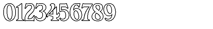 Crown Grimward Outline Regular Font OTHER CHARS