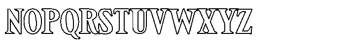 Crown Grimward Outline Regular Font LOWERCASE