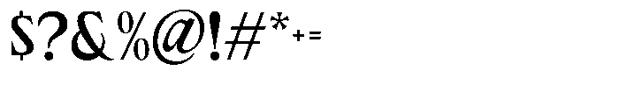 Crown Grimward Regular Font OTHER CHARS