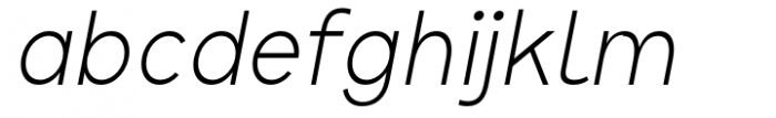 Crox Extra Light Compact Italic Font LOWERCASE