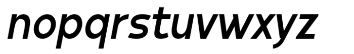 Crox Medium Compact Italic Font LOWERCASE