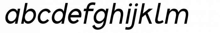 Crox Regular Compact Italic Font LOWERCASE