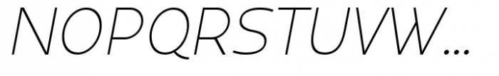 Crox Thin Compact Italic Font UPPERCASE