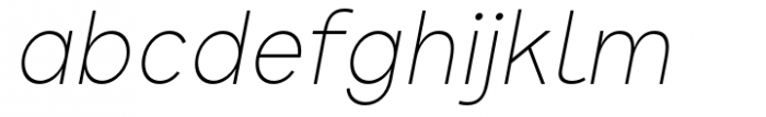 Crox Thin Compact Italic Font LOWERCASE