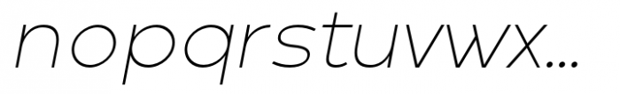 Crox Thin Italic Font LOWERCASE