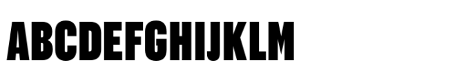 Cru 100 Extra Condensed Black Font UPPERCASE