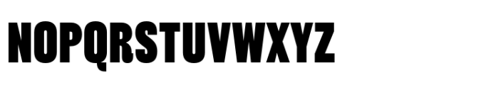 Cru 100 Extra Condensed Black Font UPPERCASE