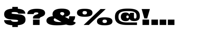 Cru 600 Expanded Black Font OTHER CHARS