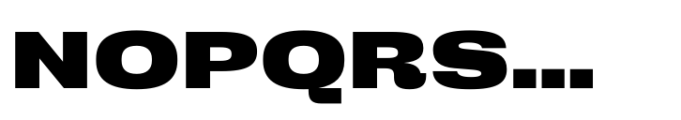 Cru 600 Expanded Black Font UPPERCASE