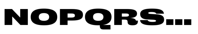 Cru 700 Extra Expanded Black Font UPPERCASE