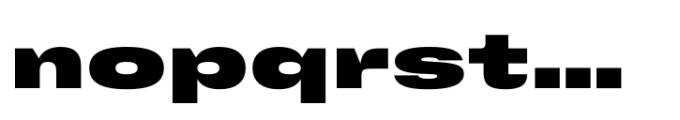 Cru 700 Extra Expanded Black Font LOWERCASE