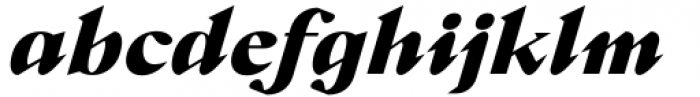 Crucial Black Italic Font LOWERCASE