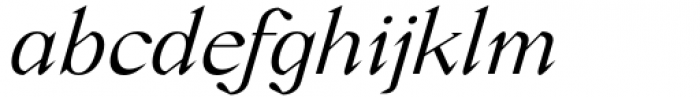 Crucial Light Italic Font LOWERCASE