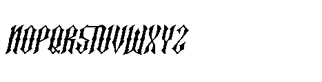 Crucifer Italic Font LOWERCASE