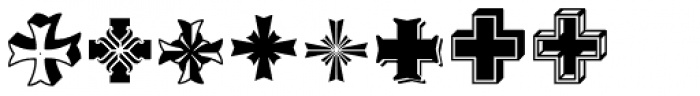 Crucis Ornaments Font LOWERCASE