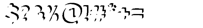 Crumfy Shadow Font OTHER CHARS
