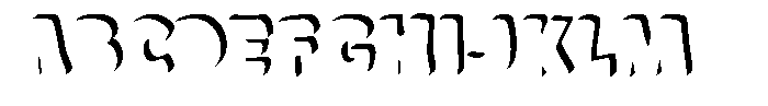 Crumfy Shadow Font UPPERCASE