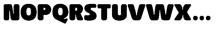 Crunchero Regular Font UPPERCASE