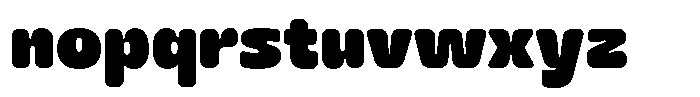 Crunchero Regular Font LOWERCASE