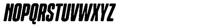Cruncho Slant Regular Font UPPERCASE