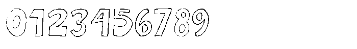 Cruncos Outline Font OTHER CHARS