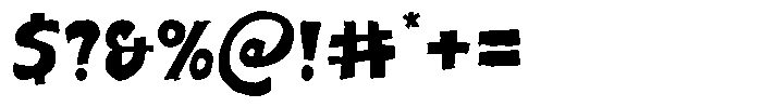 Cruncos Regular Font OTHER CHARS