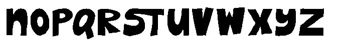 Cruncos Regular Font LOWERCASE