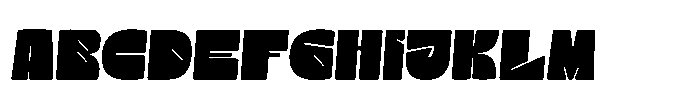 Crust Cream Slant Font UPPERCASE