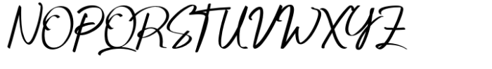 Crustaceans Signature Font UPPERCASE