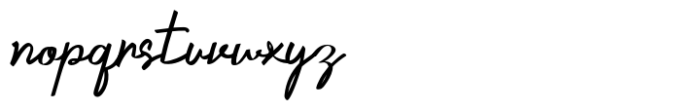 Crustaceans Signature Font LOWERCASE