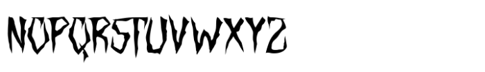 Crypt Horror Font LOWERCASE