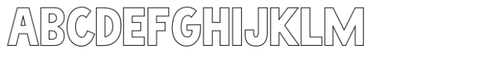 Cryptic Naked Outline Font UPPERCASE