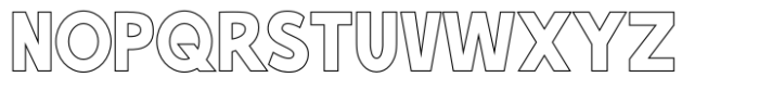 Cryptic Naked Outline Font UPPERCASE