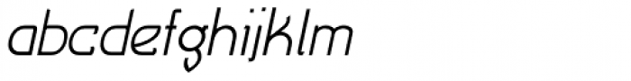 Cryptolucre Thin Italic Font LOWERCASE