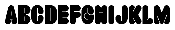 Crack Bold Font UPPERCASE