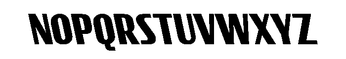 CrespoNo1 BlackBackslant Font UPPERCASE