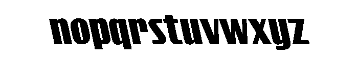 CrespoNo1 BlackBackslant Font LOWERCASE