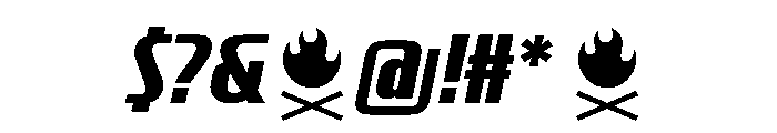 CrespoNo1 BlackOblique Font OTHER CHARS
