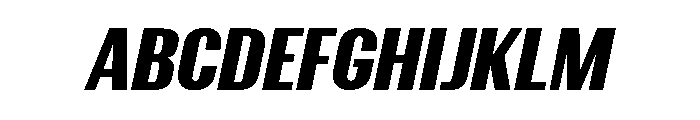 CrespoNo1 BlackOblique Font UPPERCASE