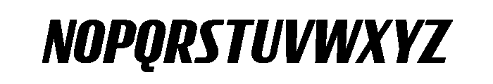 CrespoNo1 BlackOblique Font UPPERCASE